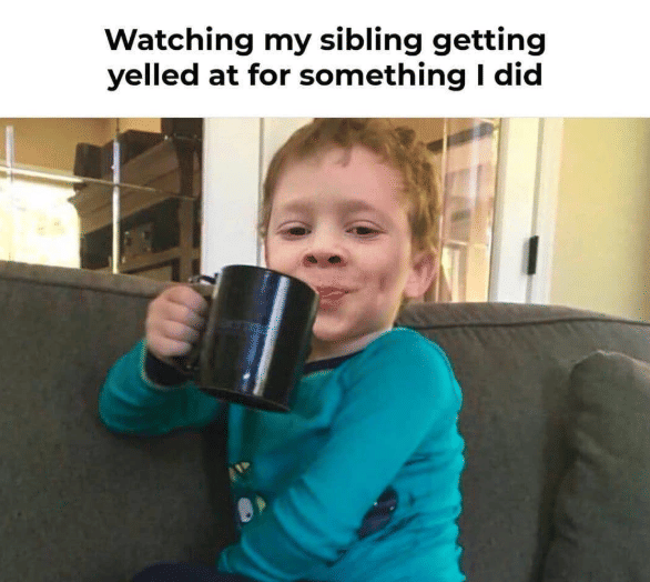meme momen lucu interaksi dengan saudara dan orangtua