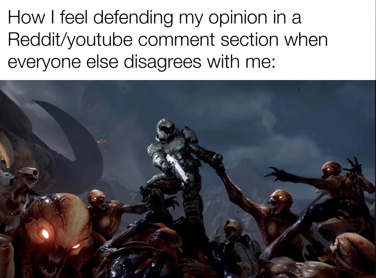 meme debat di kolom komentar medsos