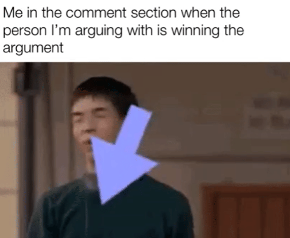 meme debat di kolom komentar medsos