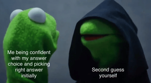 meme menjawab soal pilihan ganda