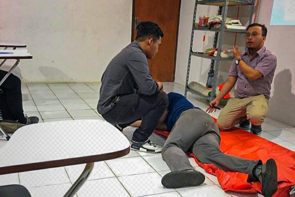 Reza Riyady saat menjadi pemateri di Samudra Maritim Indonesia 