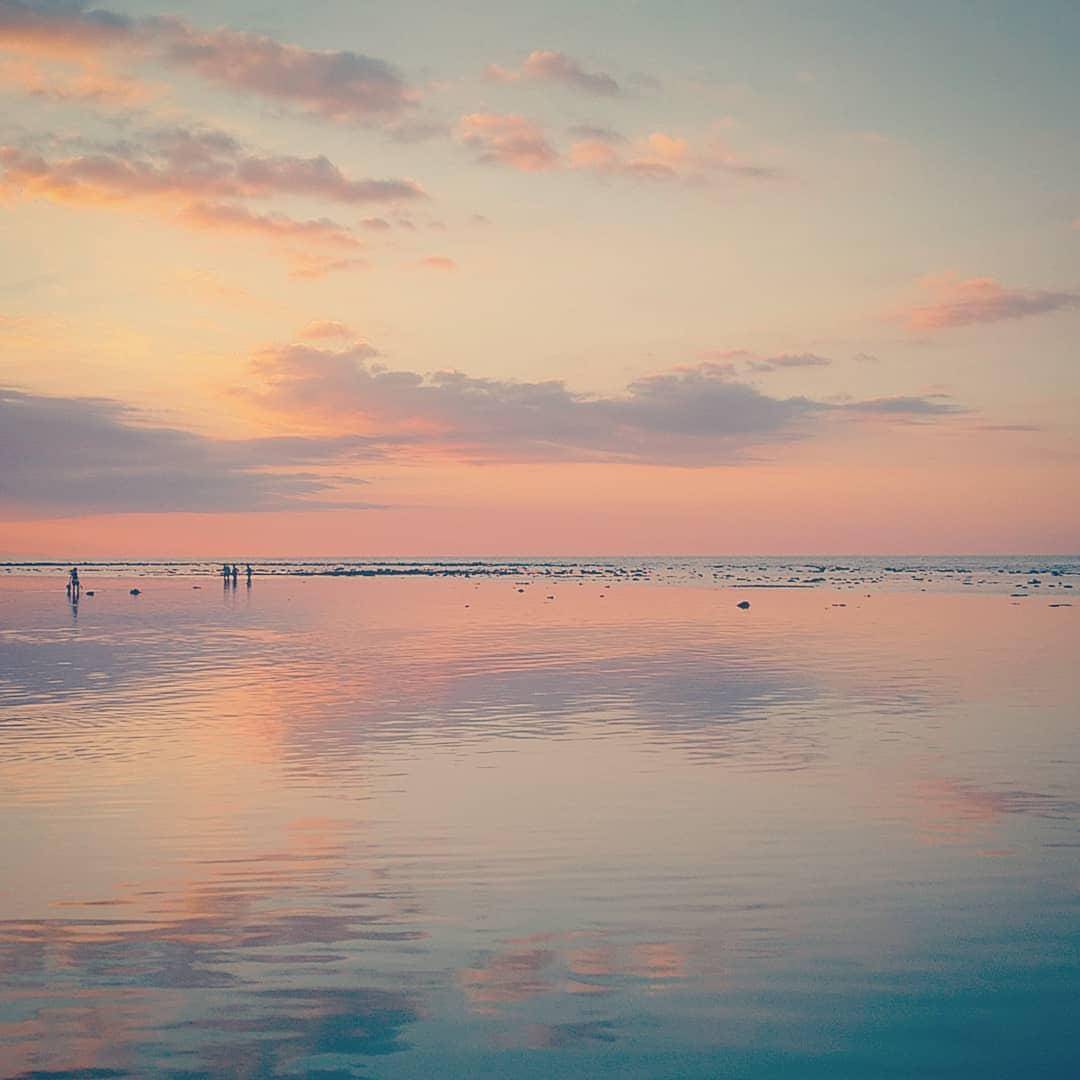 pemandangan sunset di Farol 