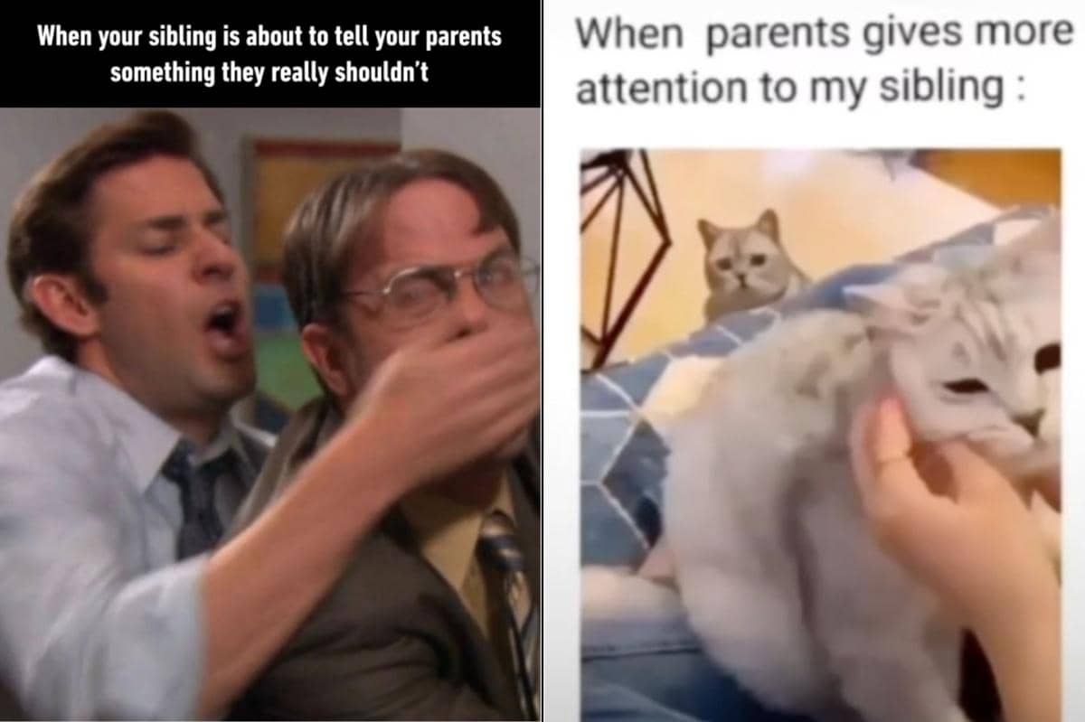 meme momen lucu interaksi dengan saudara dan orangtua