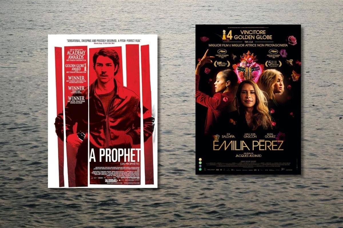 poster film A Prophet dan Emilia Perez Jacques Audiard 