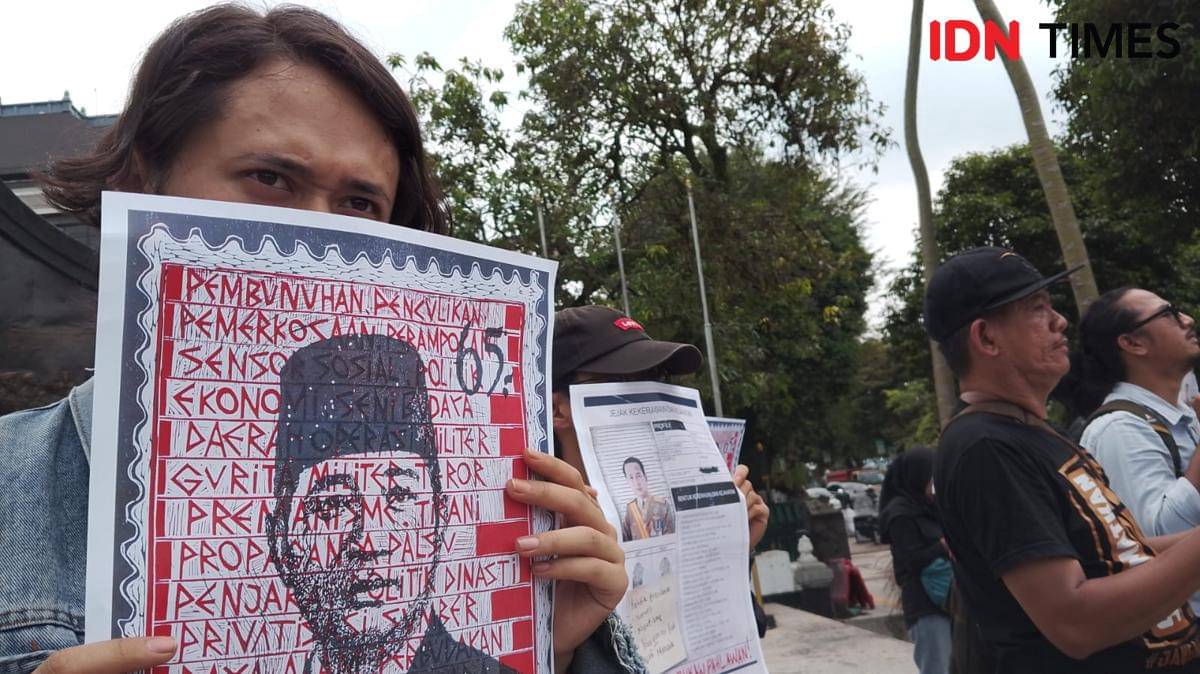 Aliansi Jogja Memanggil menolak keras pemberian gelar Pahlawan Nasional kepada Presiden ke-2 RI, Soeharto oleh Presiden Prabowo Subianto, Senin (10/11/2025).