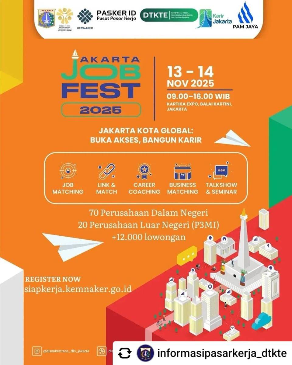 Jakarta job fair November 2025