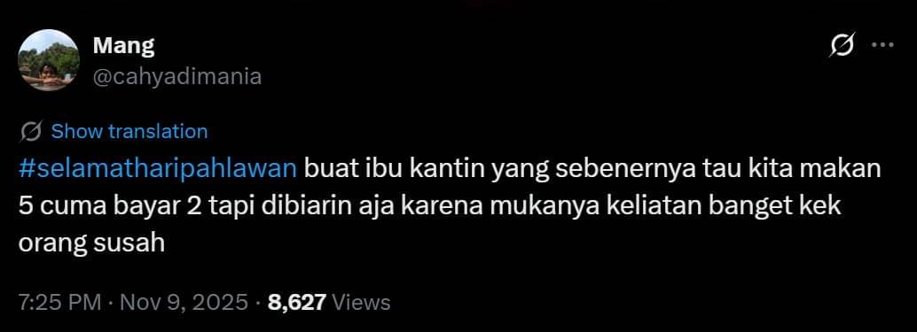 ucapan Hari Pahlawan lucu