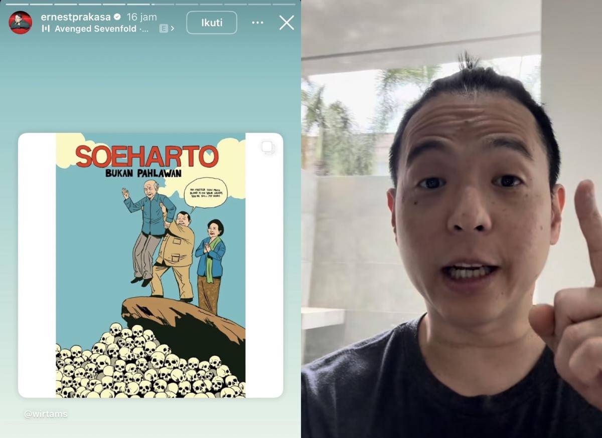 artis soroti pemberian gelar pahlawan nasional untuk Soeharto