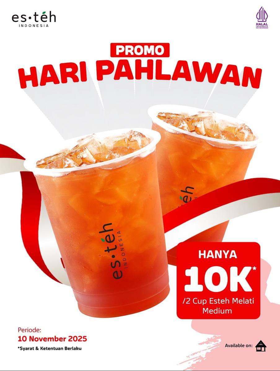 Promo Es Teh Indonesia dalam rangka Hari Pahlawan 2025 