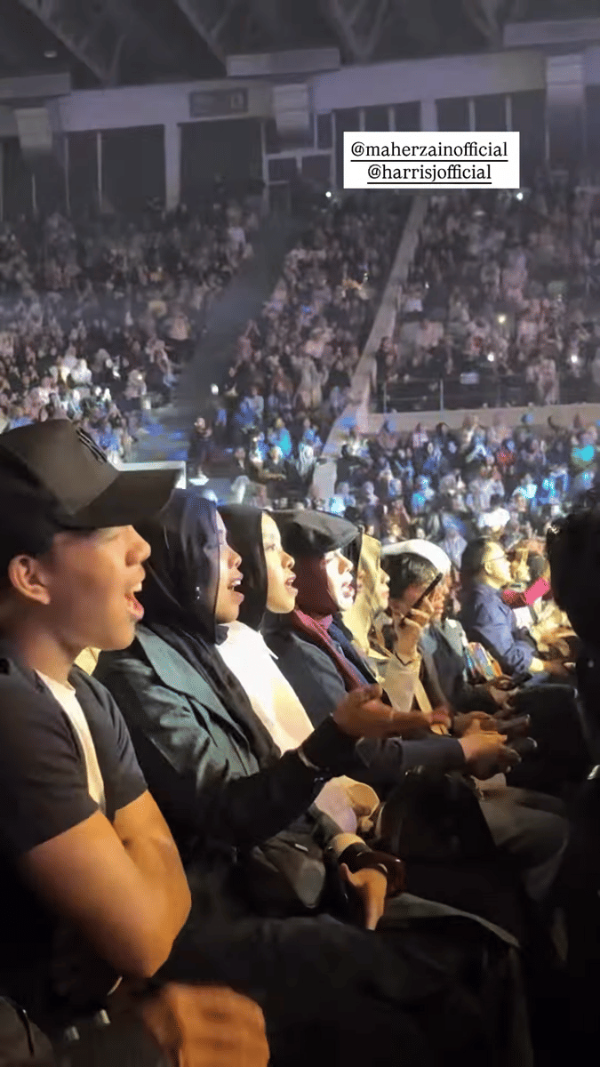 artis nonton konser Maher Zain