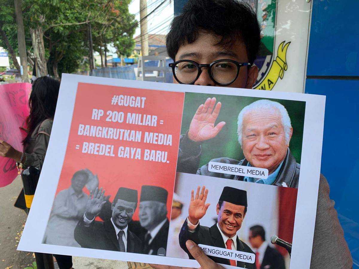 Solidaritas jurnalis Banten untuk Tempo (Dok. AJI Jakarta Biro Banten)