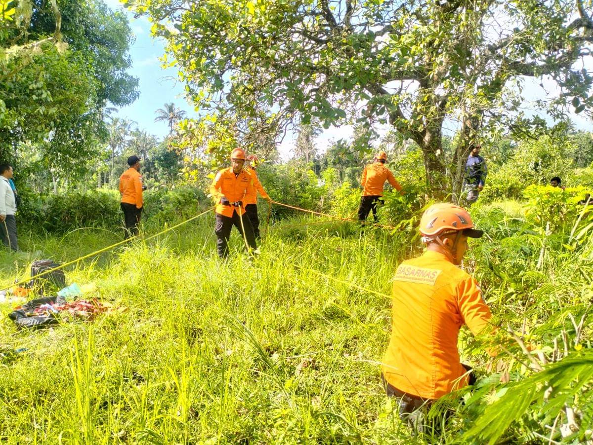 Pencarian warga hilang di Kecamatan Abang, Karangasem.