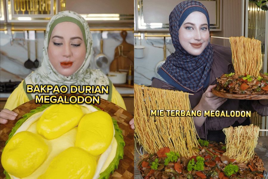 Bakpao durian dan mi terbang megalodon ala Tasyi Athasyia