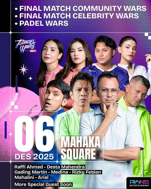 harga tiket Padel Wars (Instagram.com/rans.entertainment)