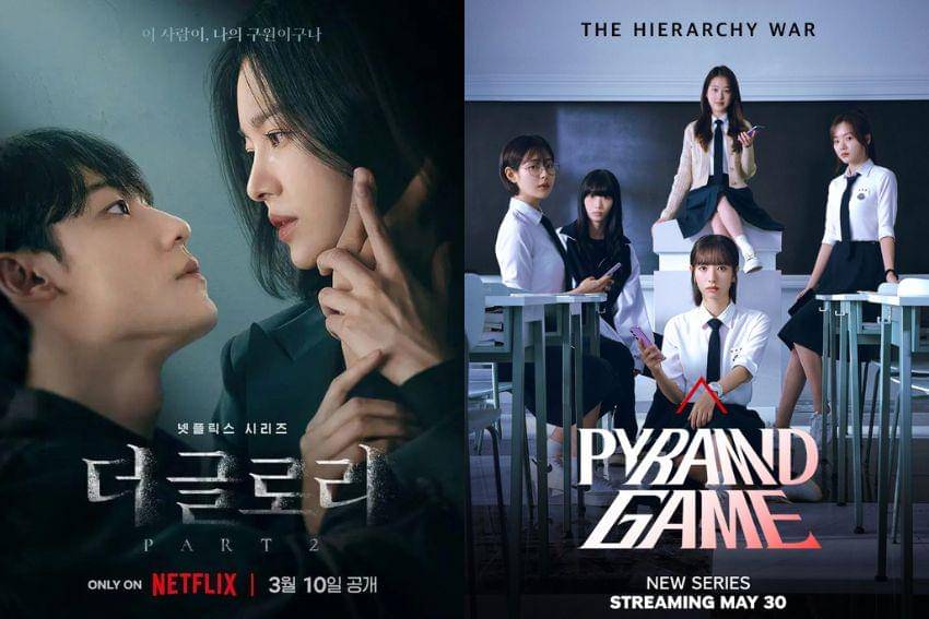 poster The Glory dan Pyramid Game (dok. Netflix/The Glory | dok. TVING/Pyramid Game)