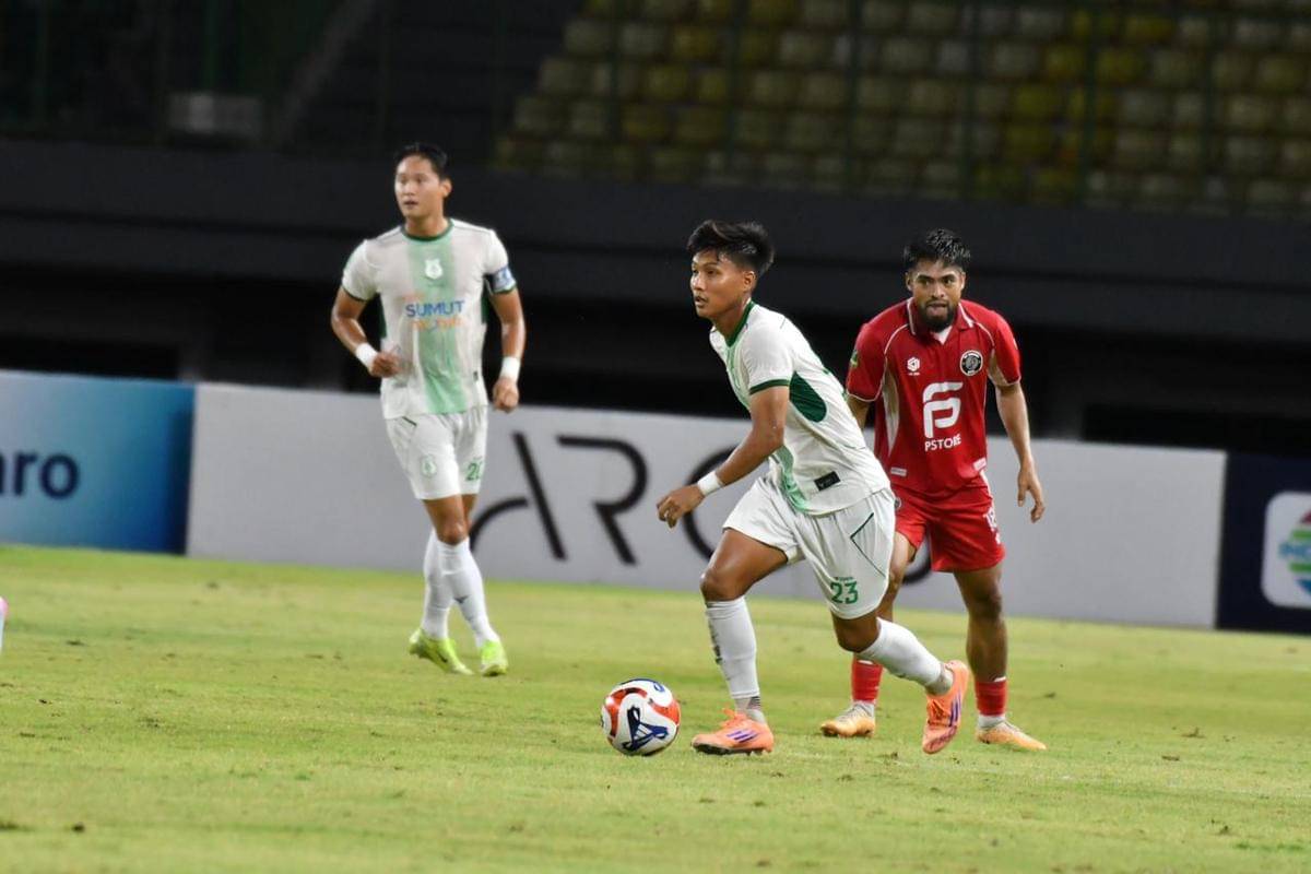 Duel PSMS kontra FC Bekasi City di Stadion Patriot Chandrabaga Bekasi (dok.PSMS)