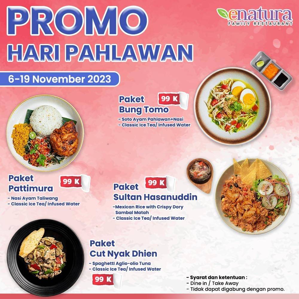 Promo Enatura dalam rangka Hari Pahlawan 2025