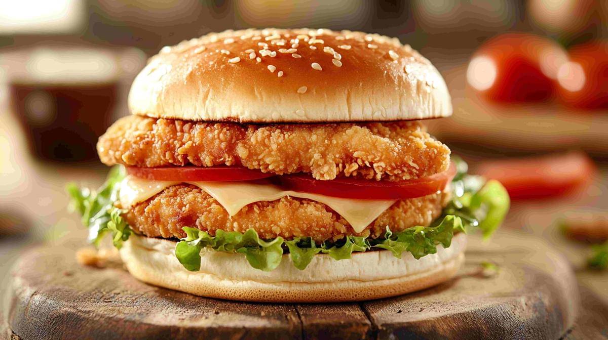 crispy chicken burger