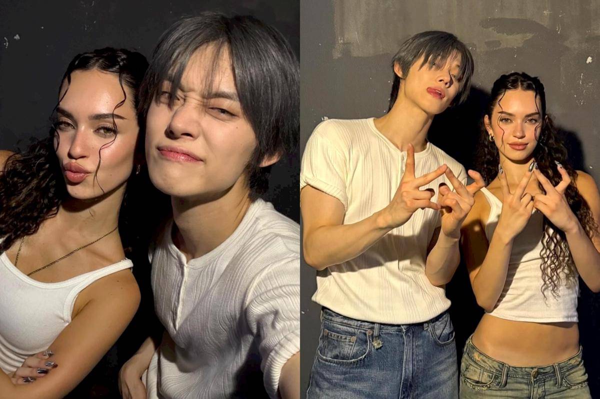 potret Yeonjun TXT dan Daniela KATSEYE