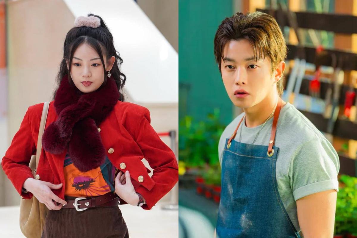 Oh Mi Ho (Kwon Han Sol) dan Wang Nam Mo (Kim Min Seok) dalam drakor Typhoon Family