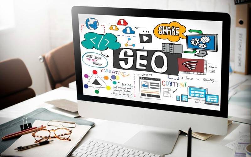 ilustrasi konsep SEO Google
