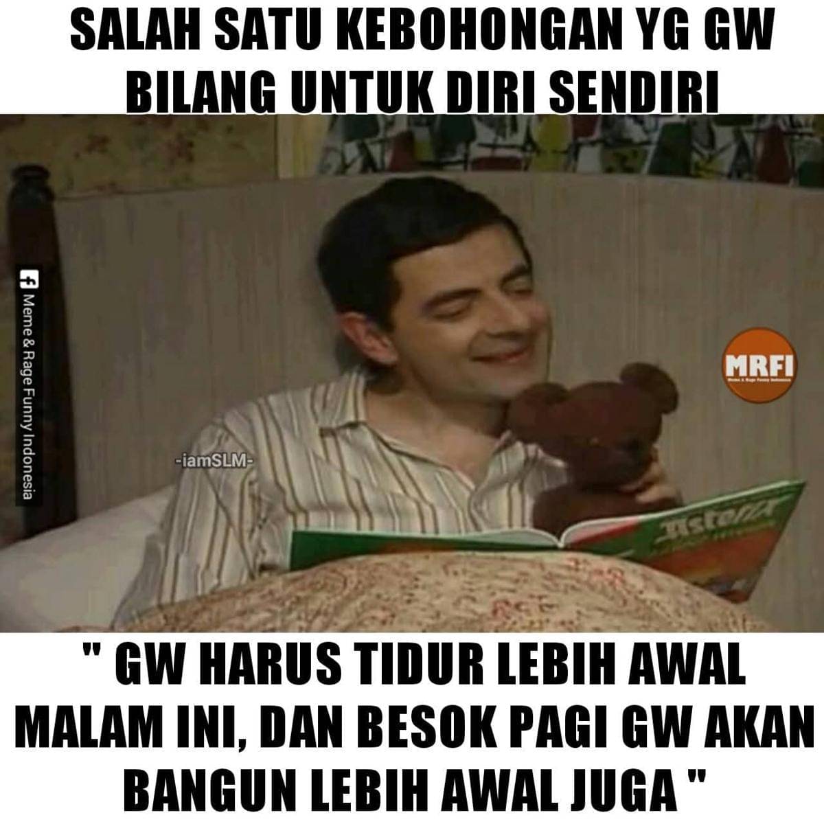 meme bangun kesiangan 
