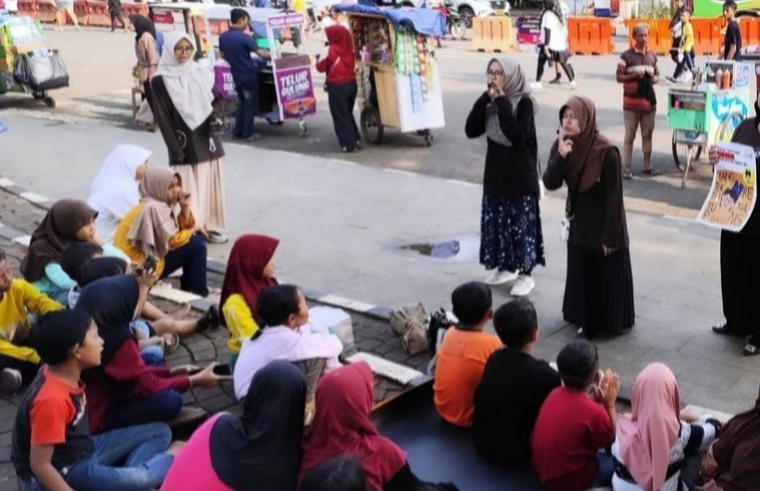 Kegiatan edukasi pencegahan kekerasan seksual di Alun-Alun Rangkasbitung 