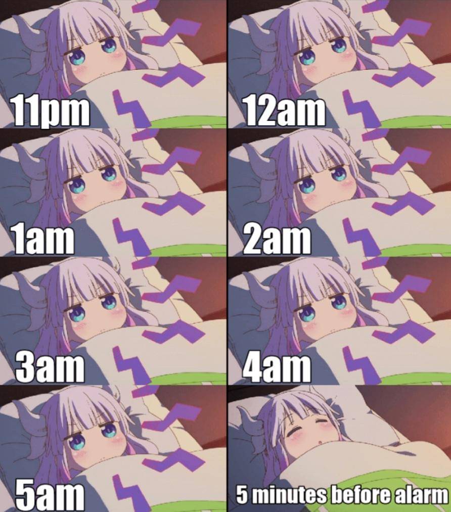 meme kartun tentang insomnia