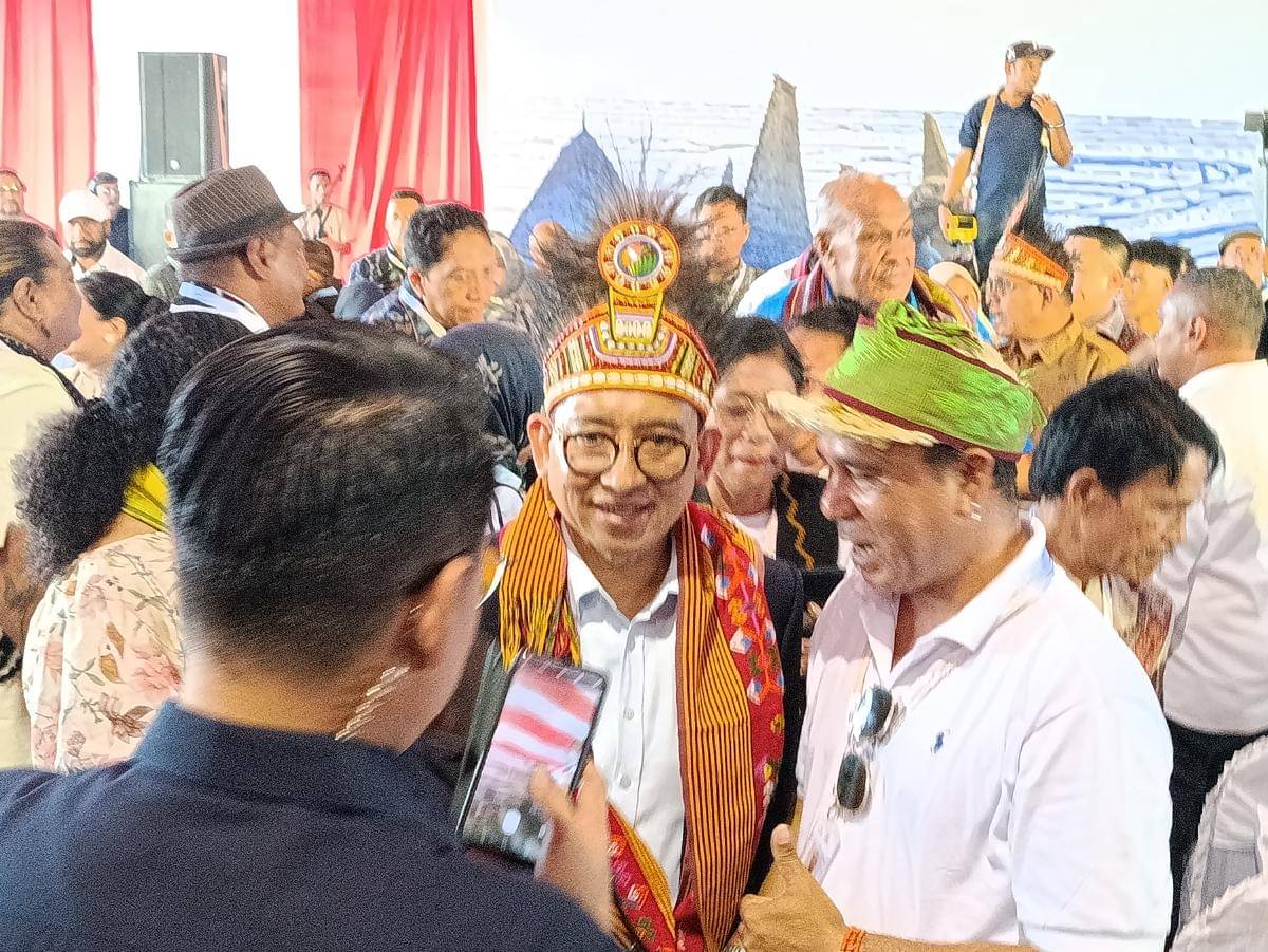 Menteri Kebudayaan RI, Fadil Zon, usai membuka kegiatan IPACS di Kota Kupang. (IDN Times/Putra Bali Mula)