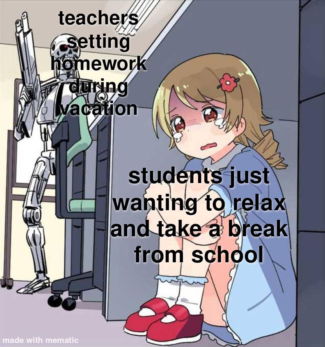 meme kartun tentang liburan