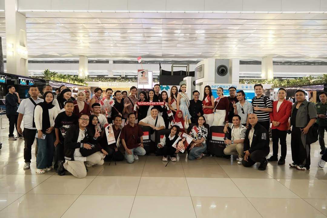 potret keberangkatan Melliza Xaviera ke ajang Miss International 2025