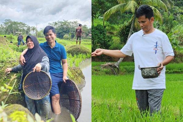 Ayah Lesti Kejora yang Aktif Bersawah (instagram.com/ayah_kejora)