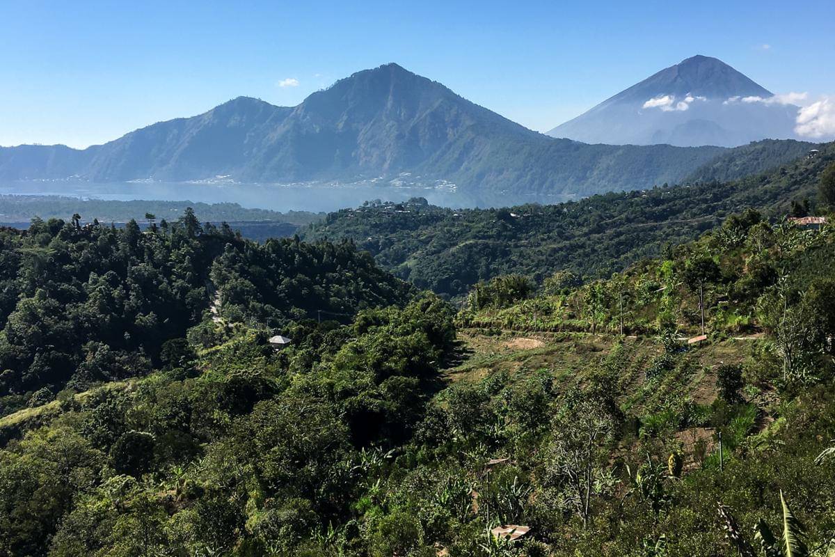 panorama di kawasan Penelokan, Kintamani 