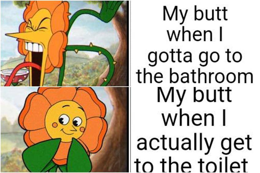 meme kartun tentang kamar mandi