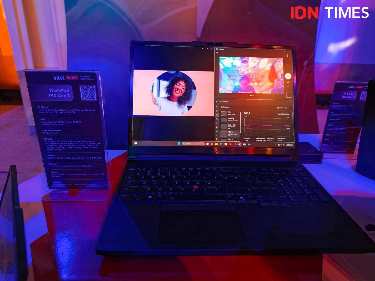 Lenovo ThinkPad P16 Gen 3 (IDN Times/Fatkhur Rozi)
