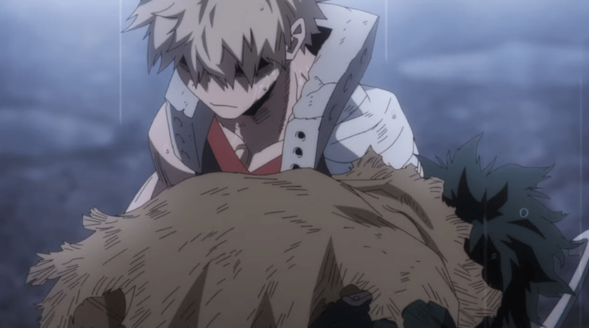 Bakugo meminta maaf kepada Deku