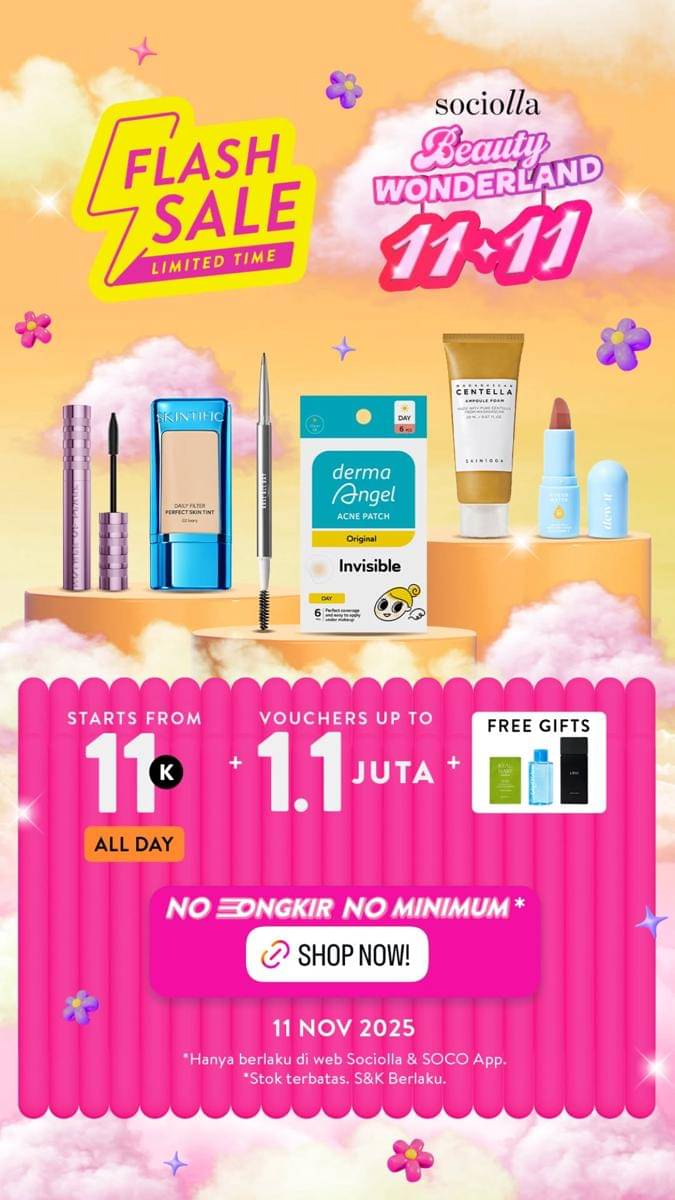 Diskon skincare 11.11 (instagram.com/sociolla)