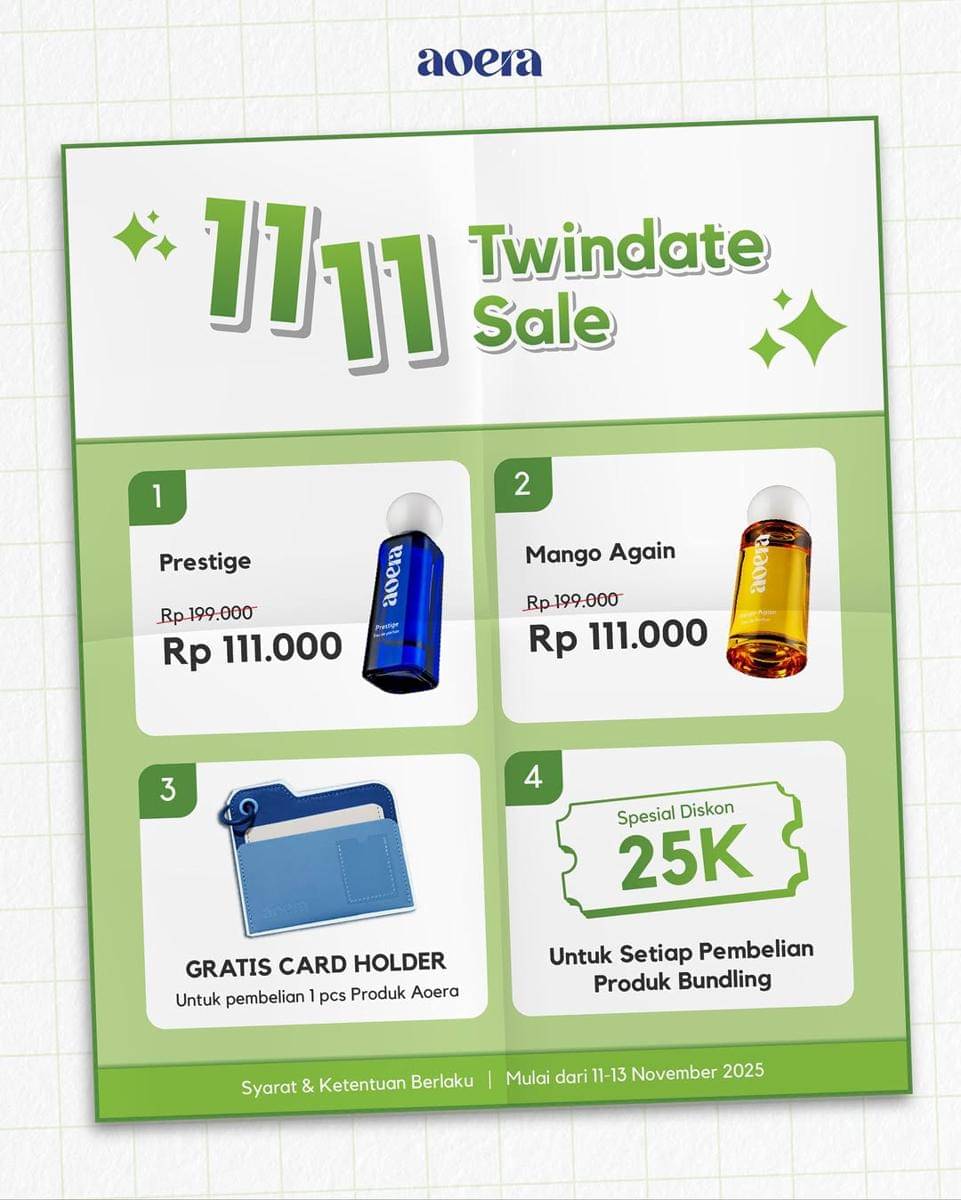 Diskon skincare 11.11 (instagram.com/aoeraid)