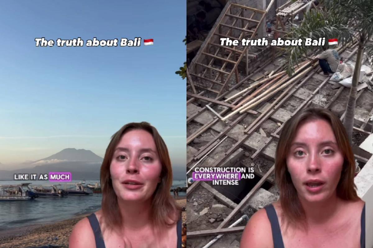 Potret tangkapan layar penjelasan bule terhadap wisata Bali-Lombok