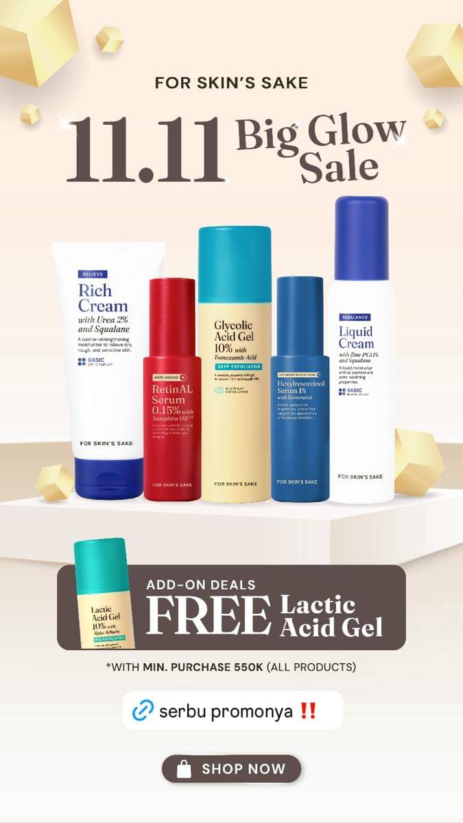 Diskon skincare 11.11 (instagram.com/forskinssake)