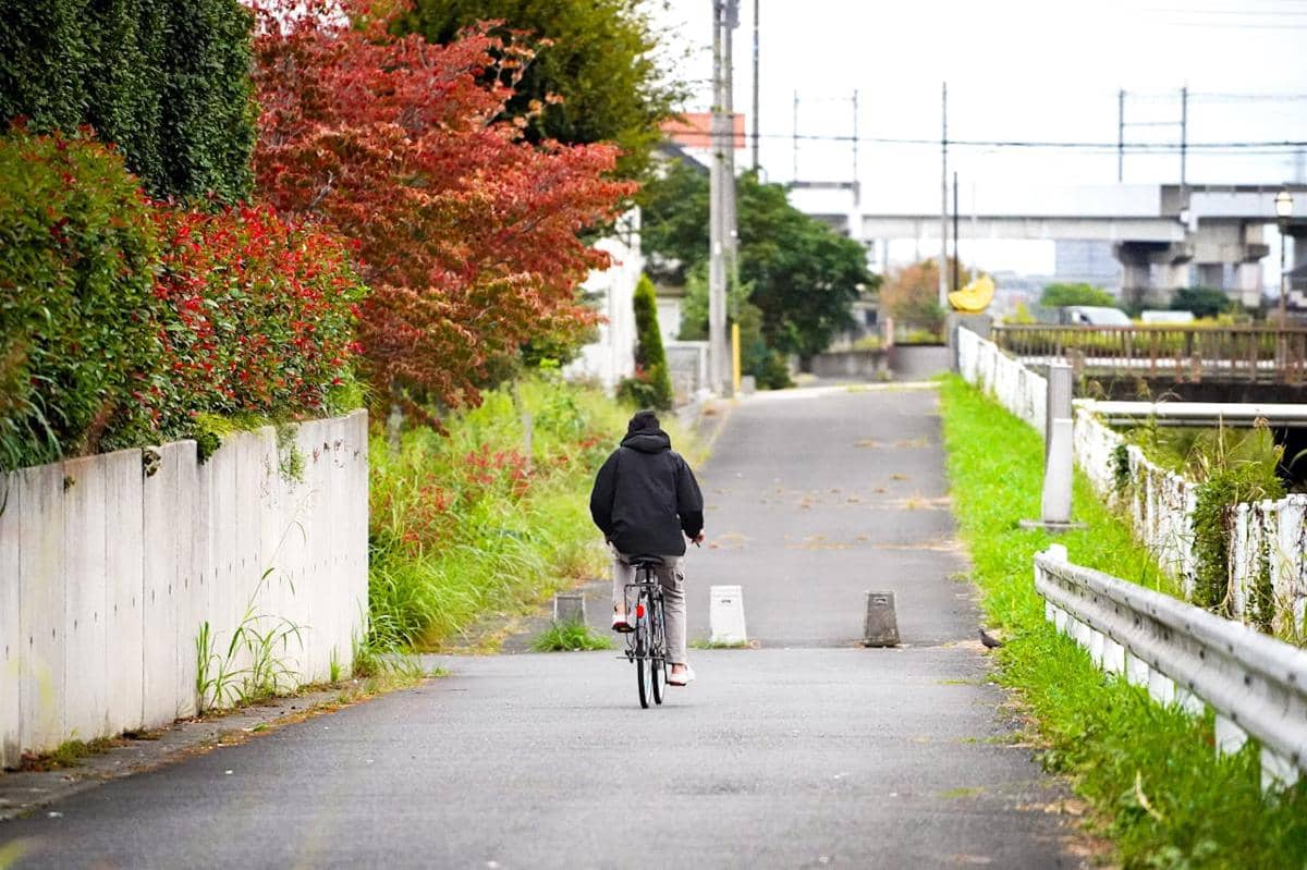 Potret bersepeda di Jepang