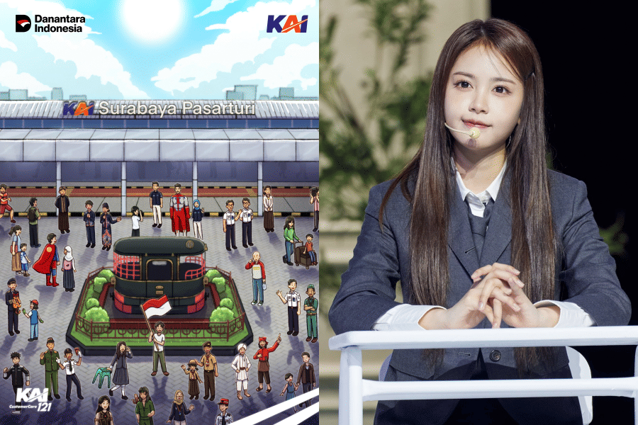 Carmen Hearts2Hearts muncul di poster Hari Pahlawan KAI (x.com/KAI121 | dok. SM Entertainment)