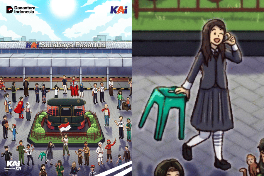 Carmen Hearts2Hearts muncul di poster Hari Pahlawan KAI (x.com/KAI121 | dok. SM Entertainment)