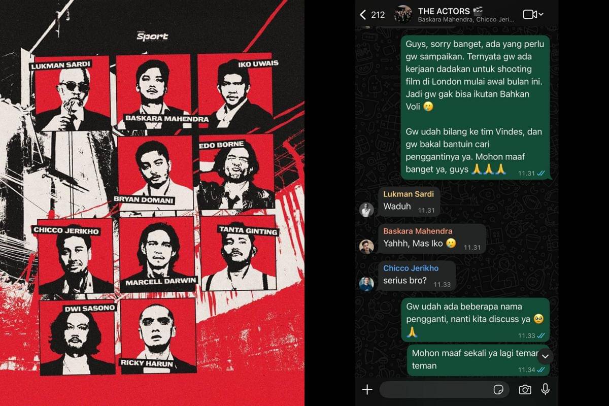 Dion Wiyoko gantikan Iko Uwais di tim The Actors