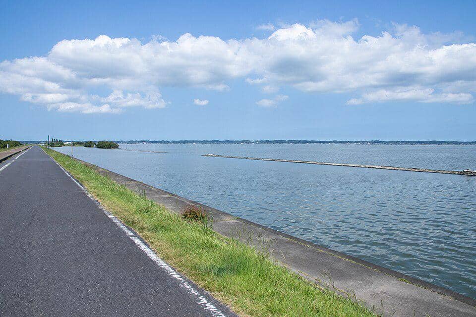 Potret Danau Kasumigaura, Jepang 