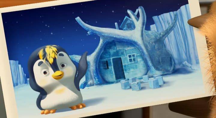 Penguin di Masha and The Bear