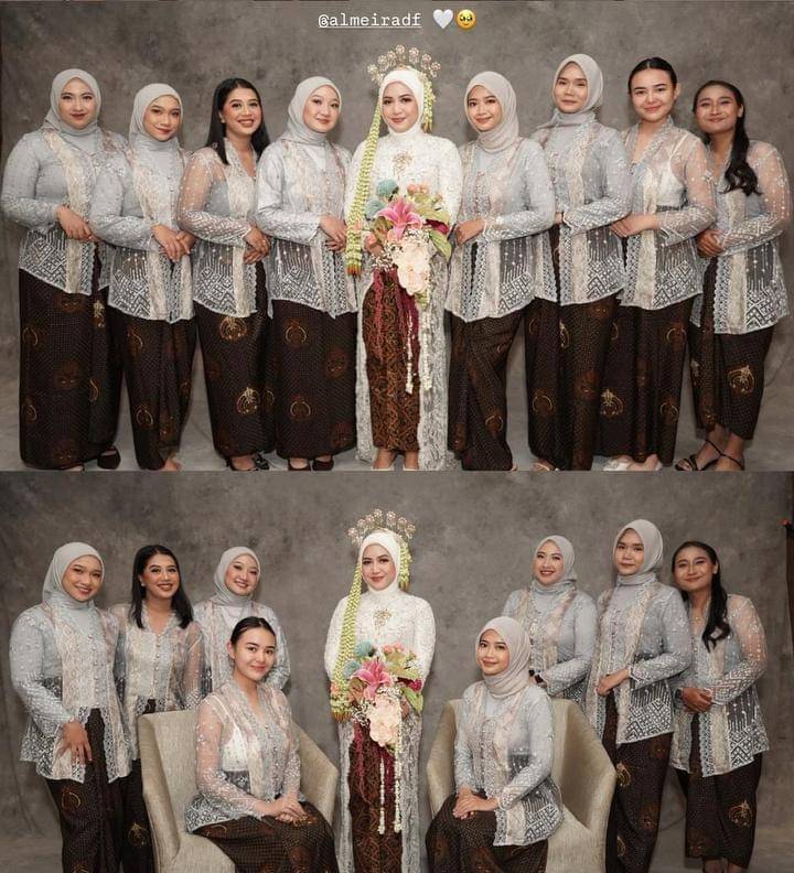 penampilan natural Amanda Manopo jadi bridesmaid