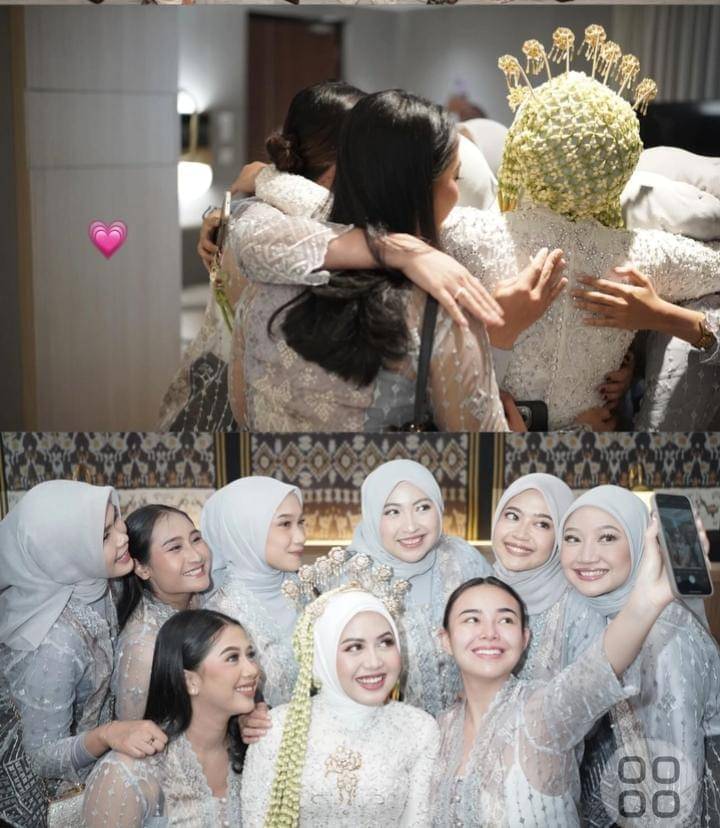 penampilan natural Amanda Manopo jadi bridesmaid