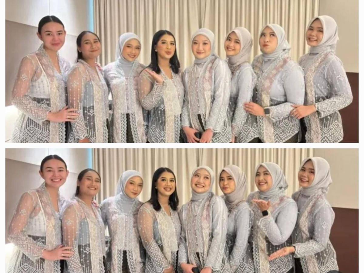 penampilan natural Amanda Manopo jadi bridesmaid