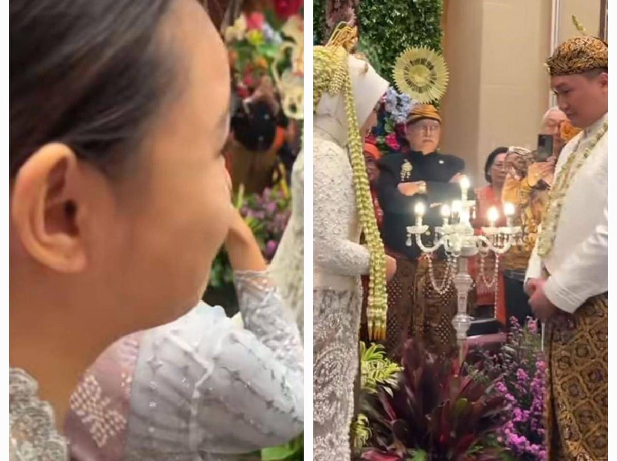 penampilan natural Amanda Manopo jadi bridesmaid
